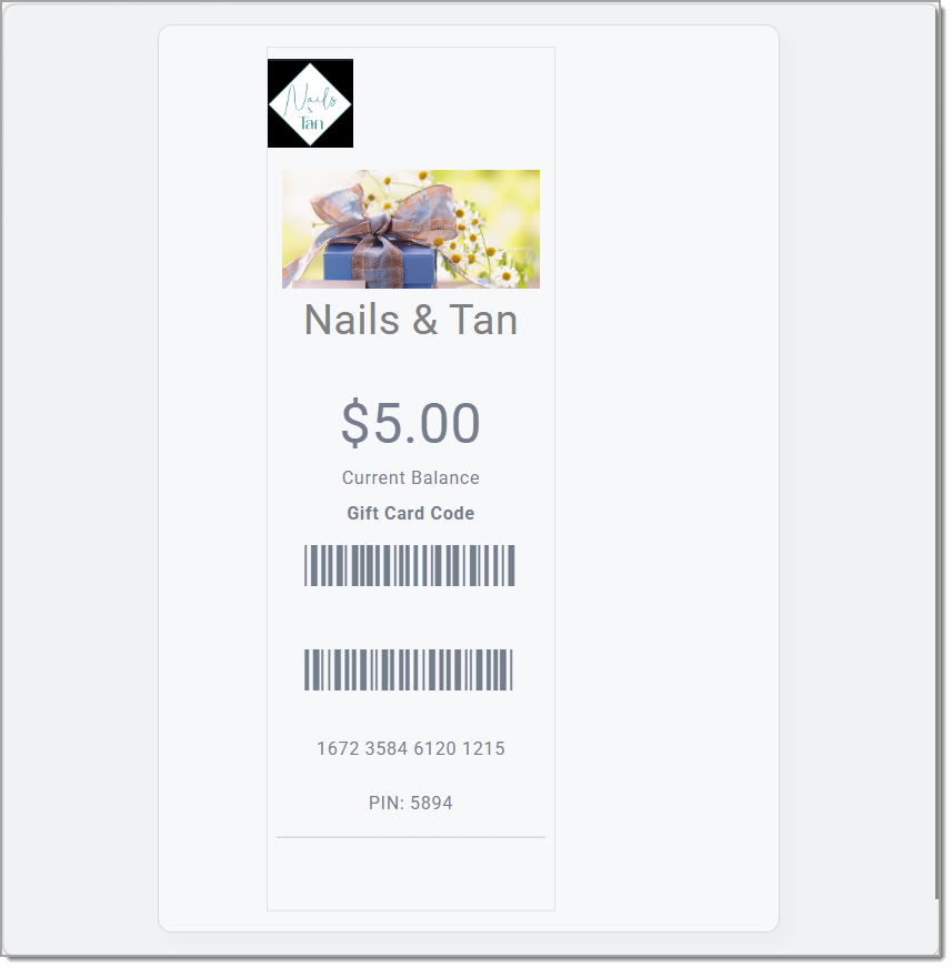 digital gift card
