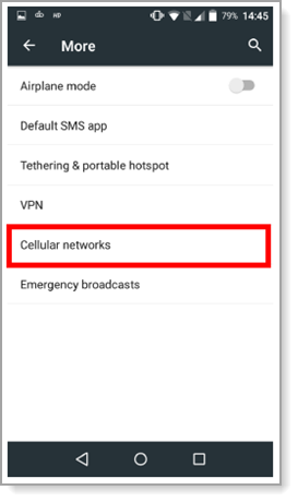 Cellular networks selected