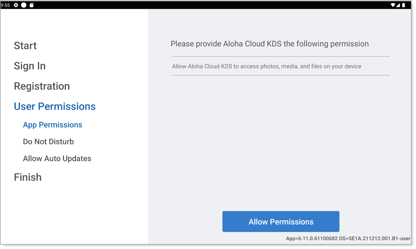 allow  permissions