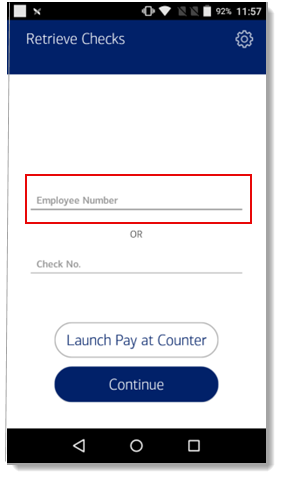 Retrieve Checks - Employee Number option