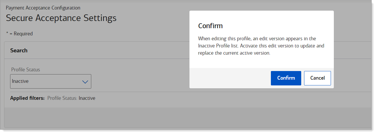 Click confirm in the popup box.