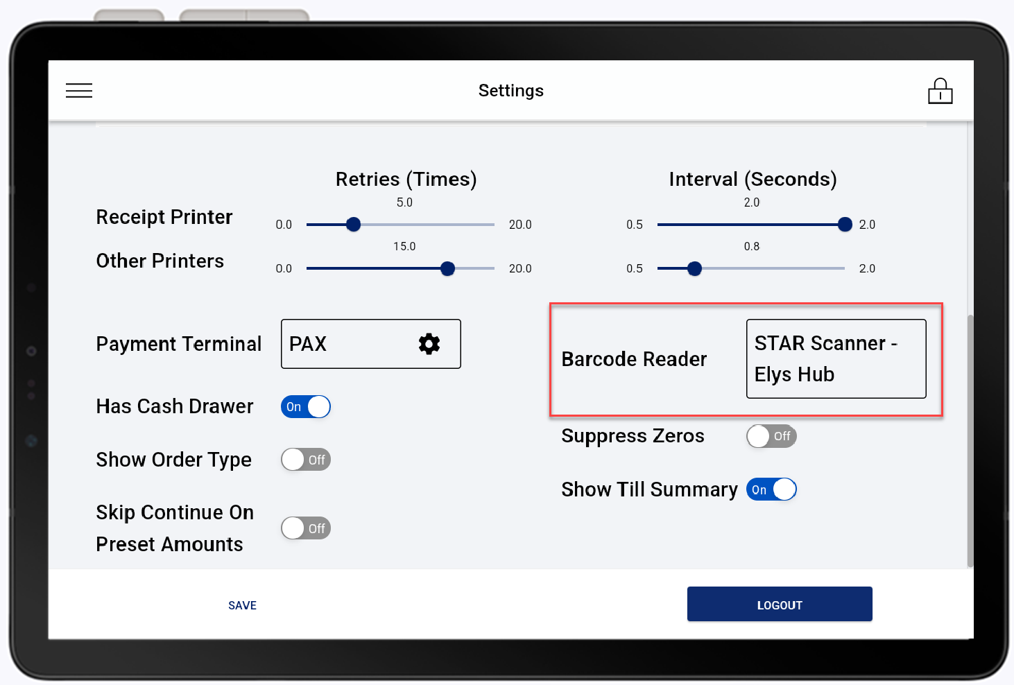 Select STAR Scanner Elys Hub