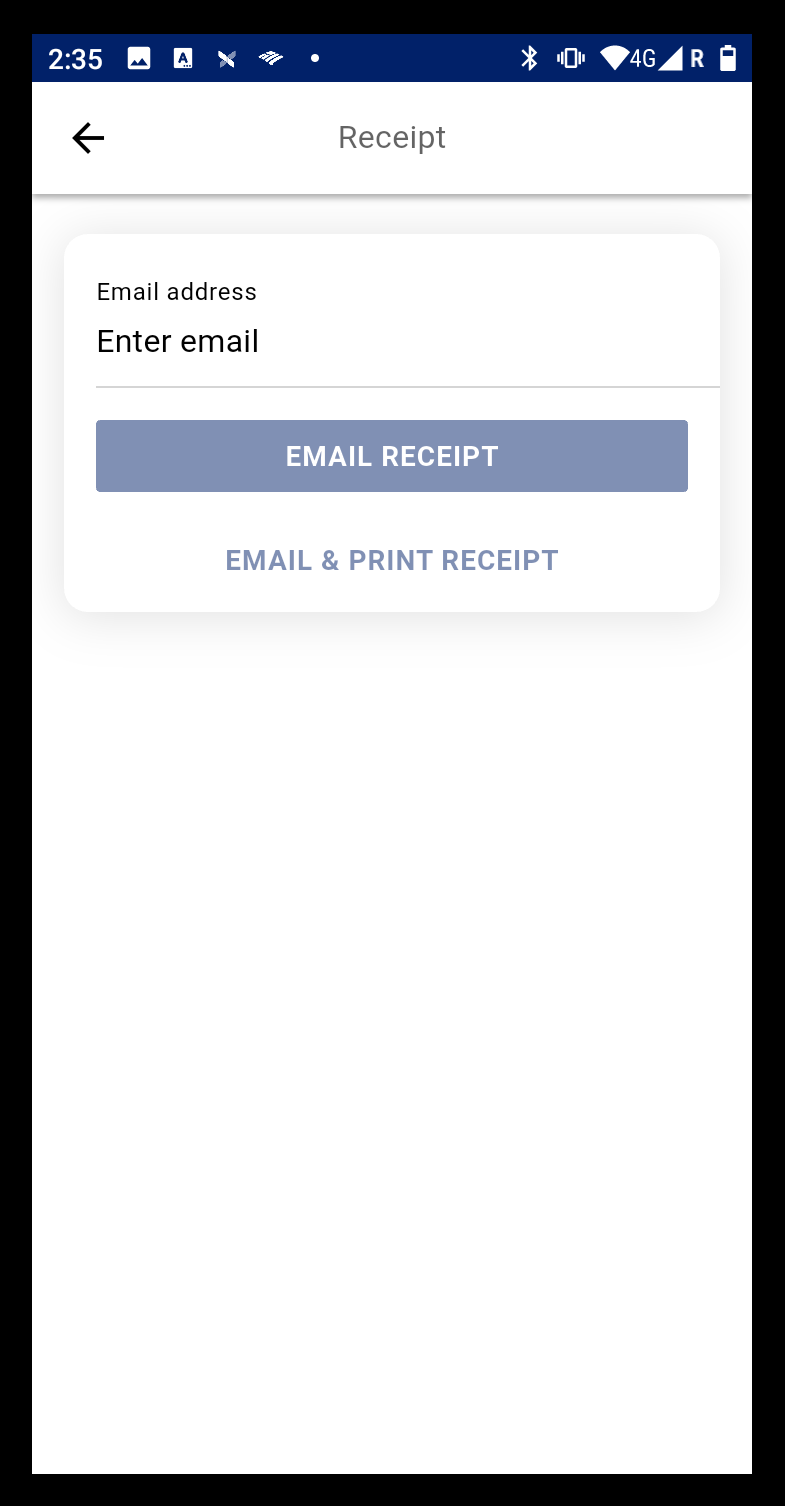 email receipt
