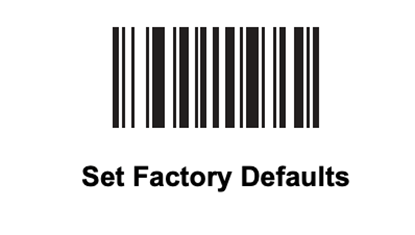 Set Factory Default barcode