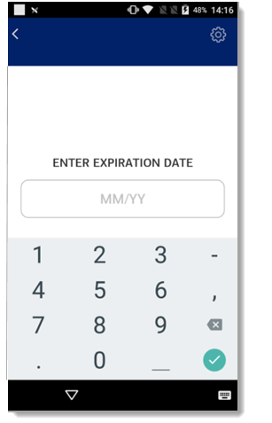Expiration Date field