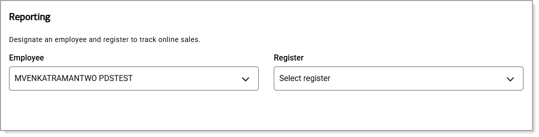 Online settings reporting preferences