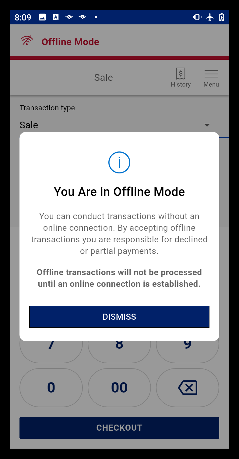 offline mode active