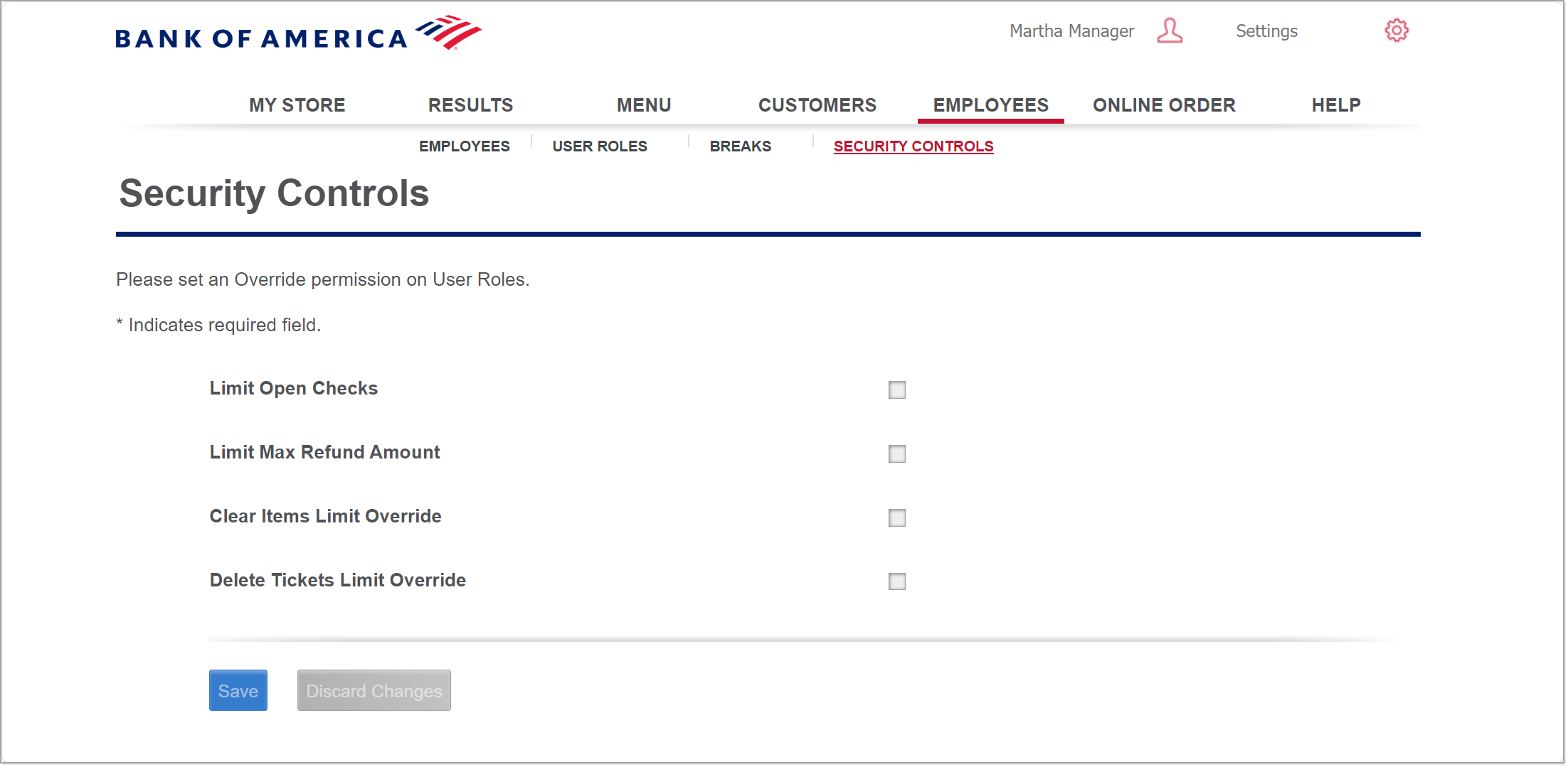 security controls options