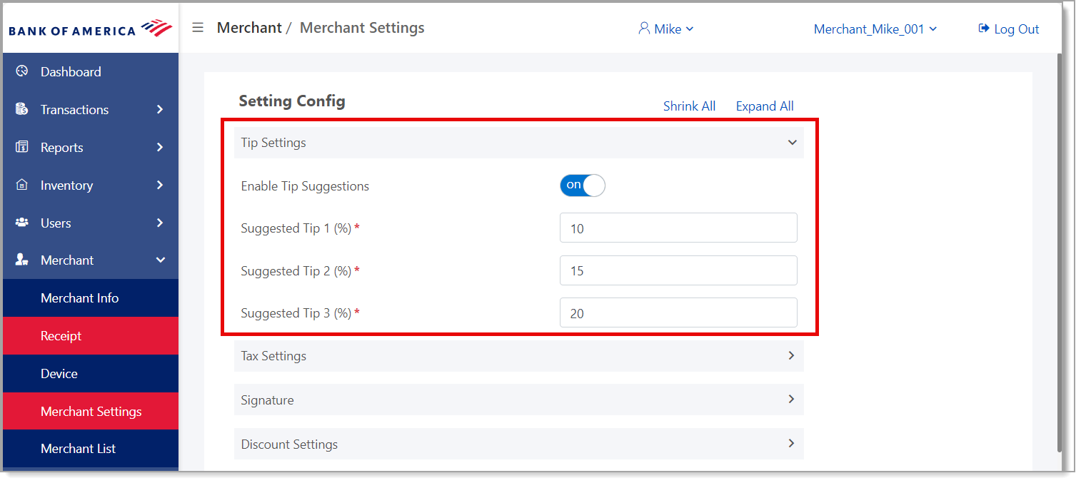 mpos tip settings