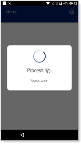 Transaction processing message
