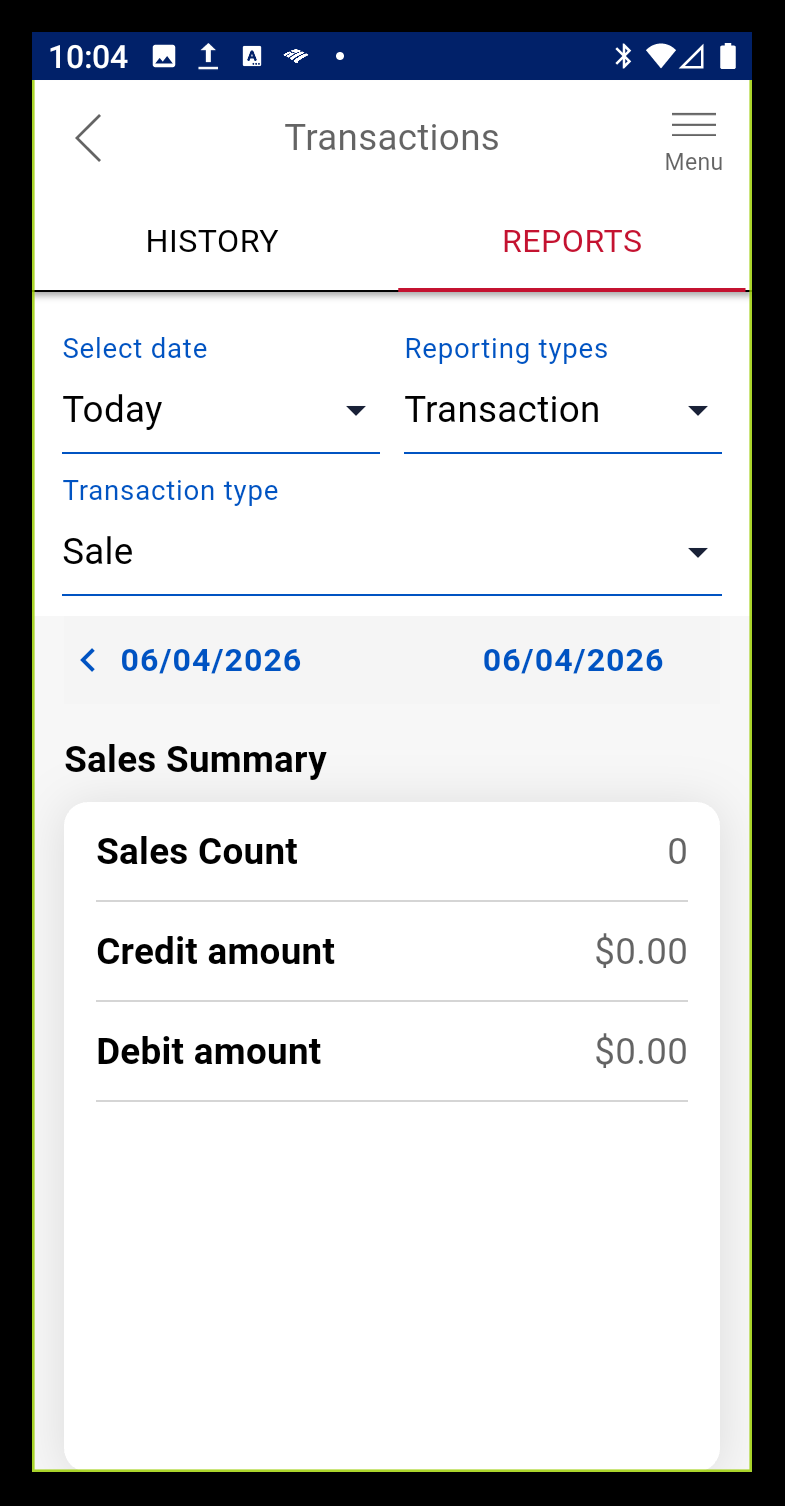 sale summary report