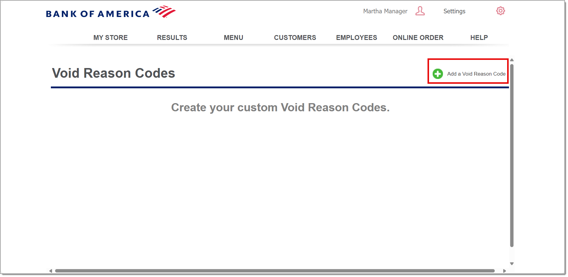 add a void reason code