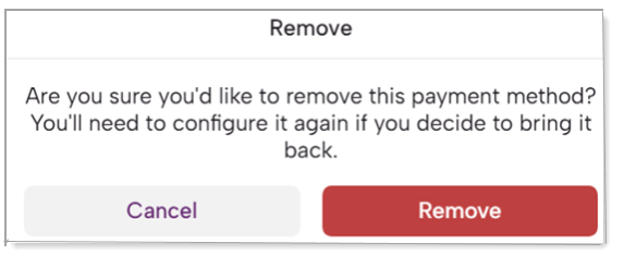 Remove pop-up confirmation.