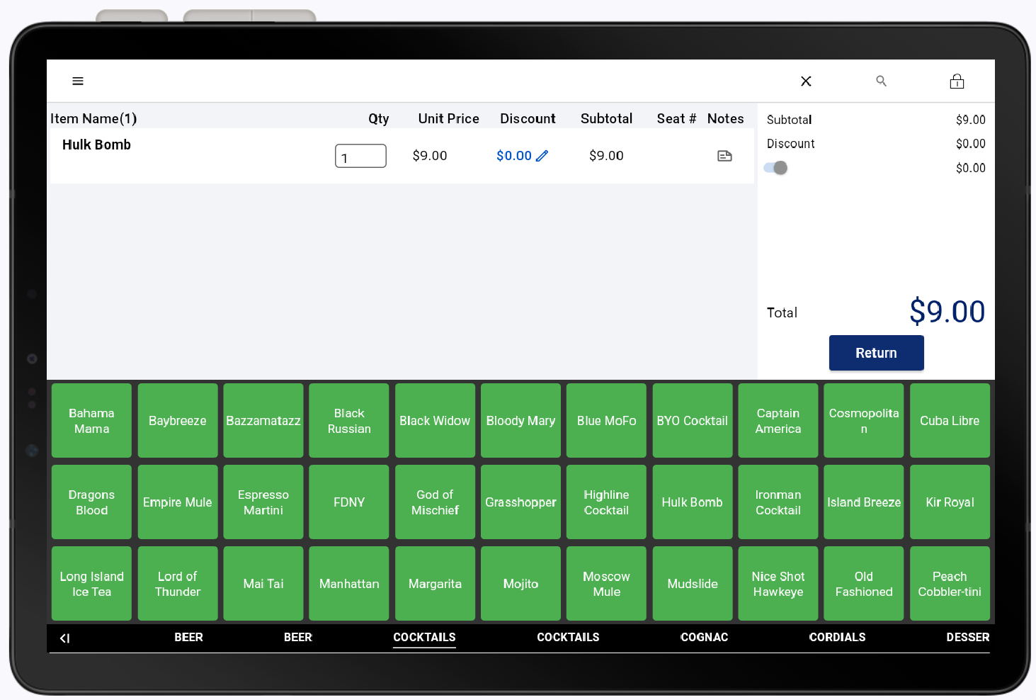 manual return option
