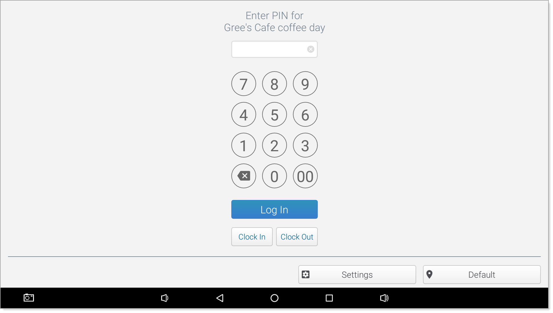 enter pin code