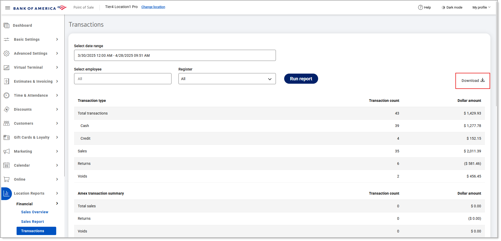 Download option