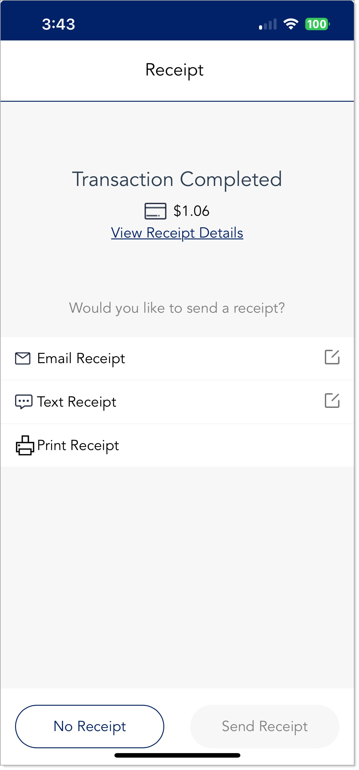 mpos receipt options