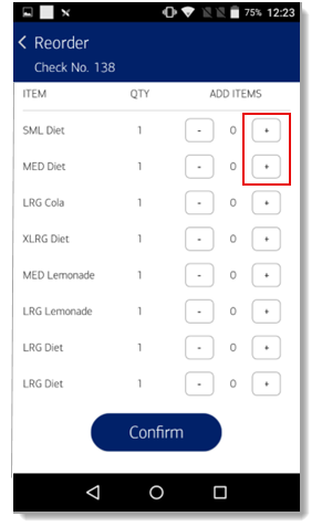 Add items tool for reordering