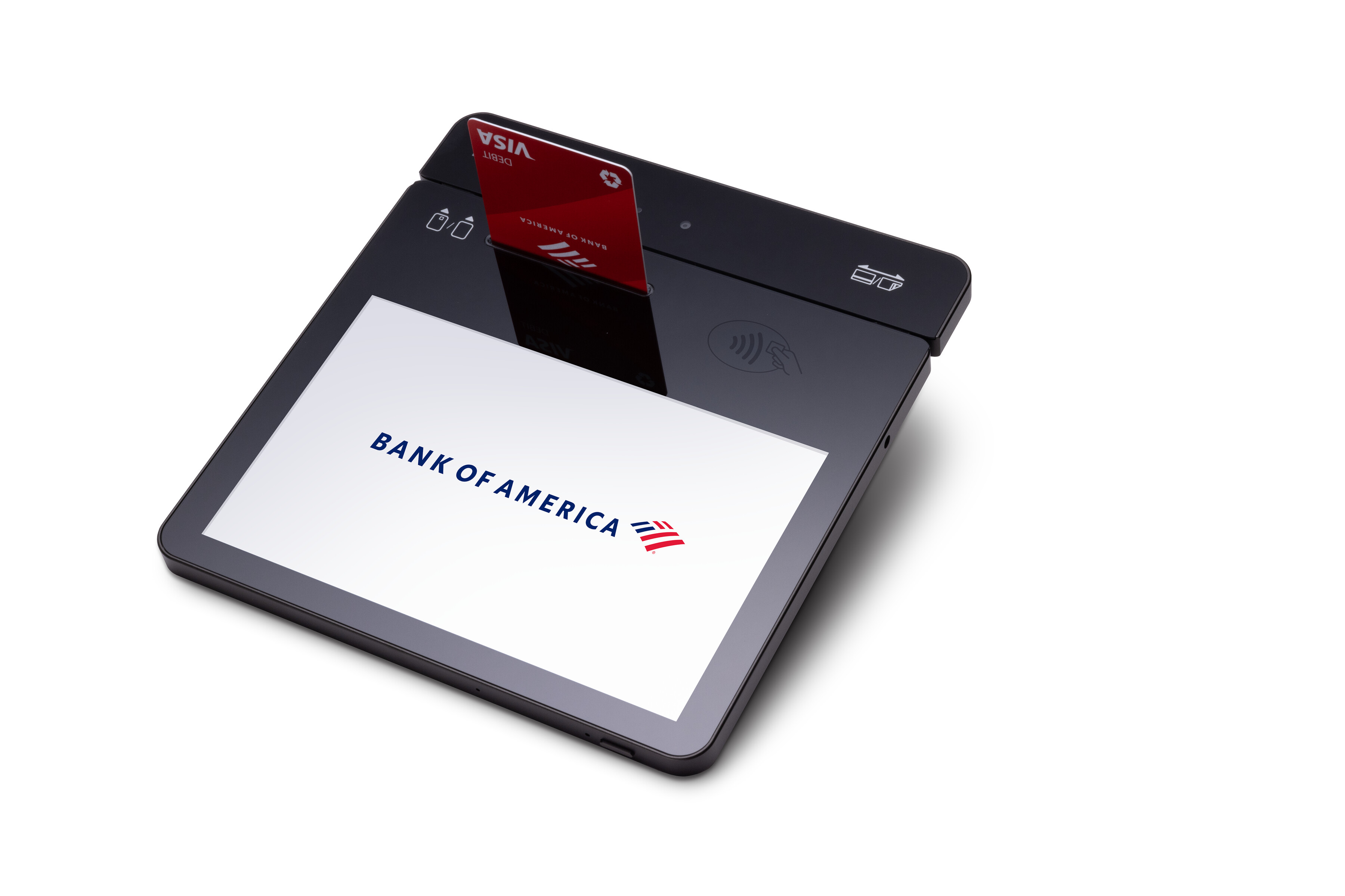 take a card payment on the Tablet A3700 using smart chip