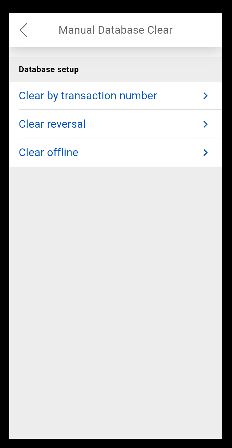 select the data to clear