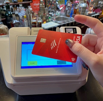 Contactless payment on E700