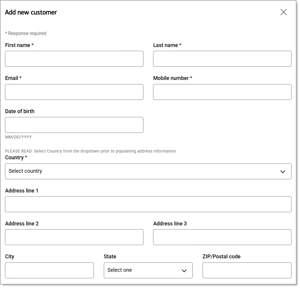 Add new customer fields.