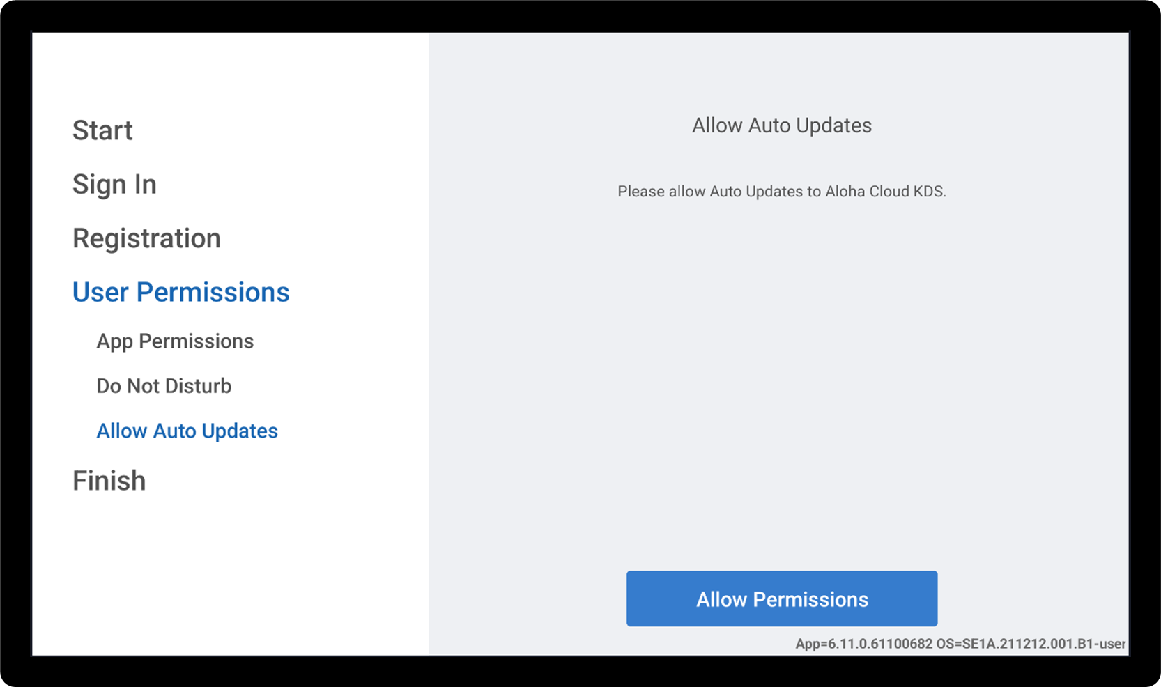 allow permissions for auto updates
