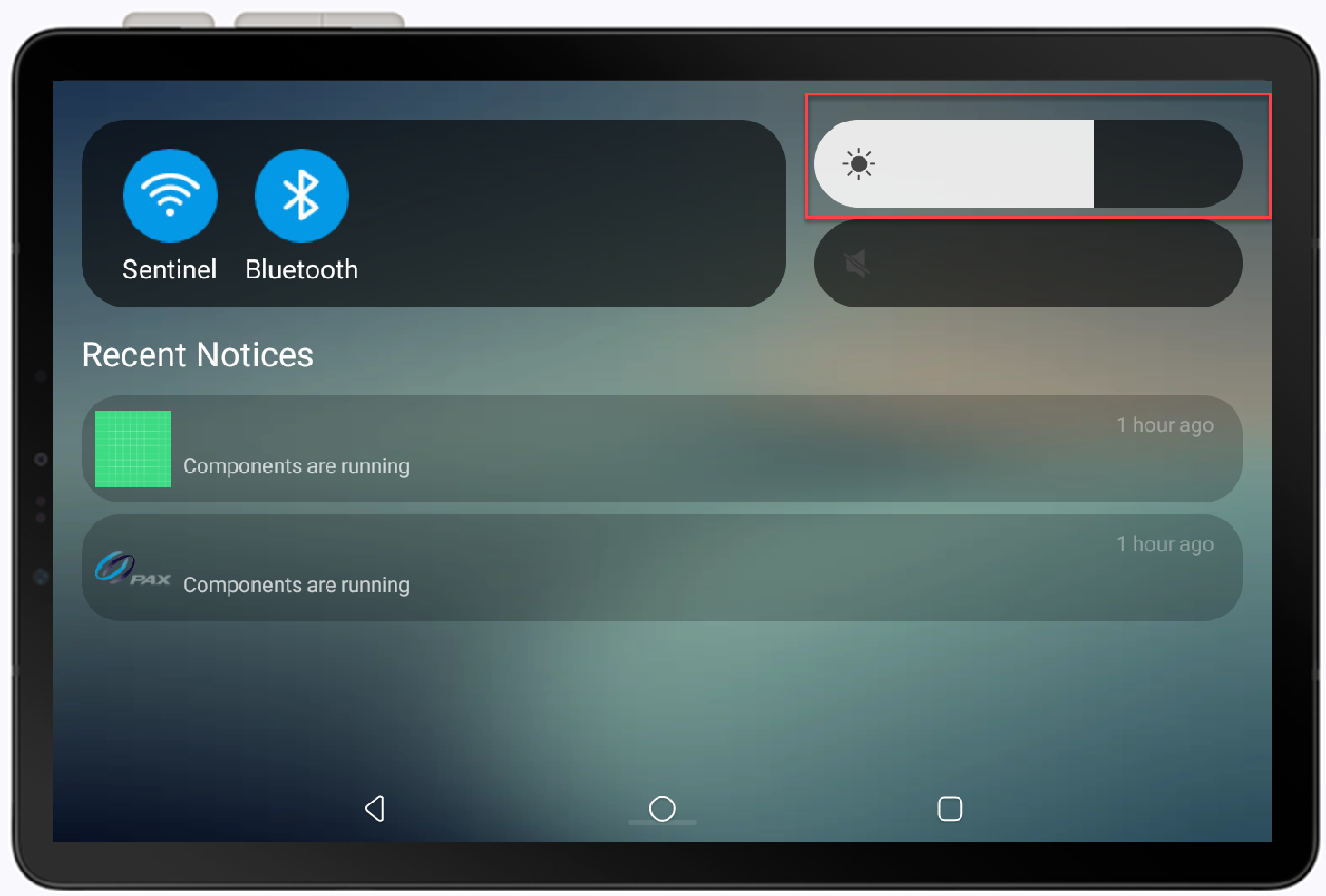 dropdown options on device