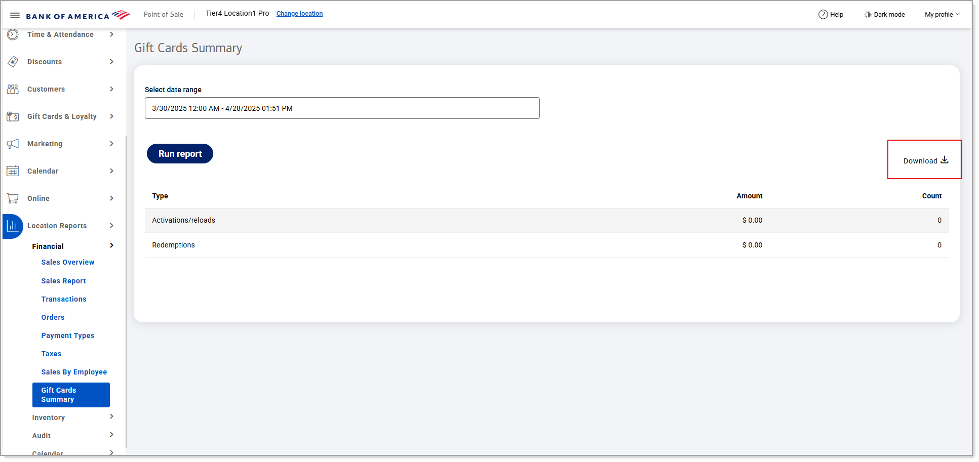 Download option
